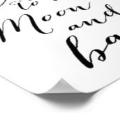 白と黒の私はあなたを愛するポスターマット8x10 ポスター (角)