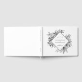 白と黒の結婚緑 ゲストブック (全面)