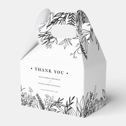 白と黒の結婚緑 フェイバーボックス (裏面サイド)