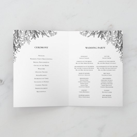 白と黒の緑結婚の折り畳み プログラム (内部)