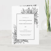 白と黒の緑結婚の折り畳み プログラム (正面)