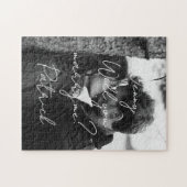 白と黒の縦的なパズル ジグソーパズル (横)