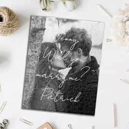 白と黒の縦的なパズル ジグソーパズル