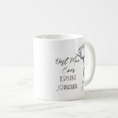 白と黒の美しい母の日コーヒーマグ コーヒーマグカップ (正面右)