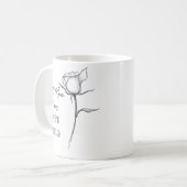 白と黒の美しい母の日コーヒーマグ コーヒーマグカップ (正面左)