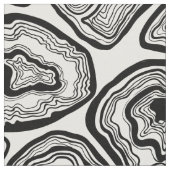 白と黒の輪切り ファブリック (クローズアップ)