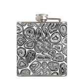 白と黒の輪切り フラスク (裏面)