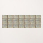 白と黒の部族柄ヨガマットに選ばれる ヨガマット (裏面(横))