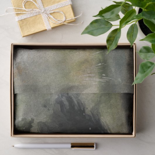 白と黒の野生の馬のデコページ 薄葉紙 (ギフト)