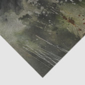 白と黒の野生の馬のデコページ 薄葉紙 (詳細)