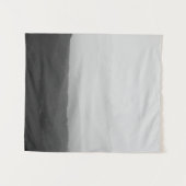 白と黒の霧の水平線 タペストリー (正面(横))