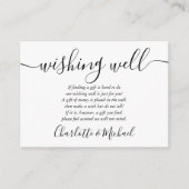 白と黒の願い結婚井戸 エンクロージャーカード (正面)