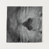 白と黒の鼻 タペストリー (正面(横))