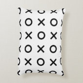 白と黒のXsとOs アクセントクッション (裏面(縦))