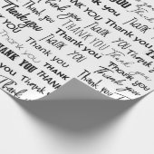 白と黒もっとも偉大の言葉をありがとう ラッピングペーパー (角)