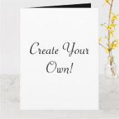 白と黒を大きく作成する カード (黄色い花)