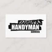 白と黒シンプルのサービス 名刺 (正面)