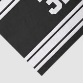 白と黒ストライプのスポーツ 薄葉紙 (詳細)