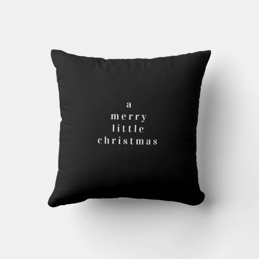 「白と黒メリーの小さなクリスマス クッション (裏面)