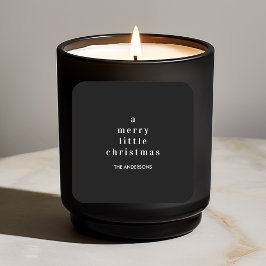 「白と黒メリーの小さなクリスマス スクエアシール