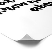 白と黒感動的で優しいアート引用文 ポスター (角)