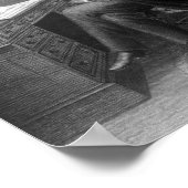 白と黒書の区別 ポスター (角)