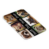 白と黒最高ののコラージュ犬のお母さん マグネット (右側)