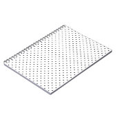 白と黒水玉模様 ノートブック (左側)