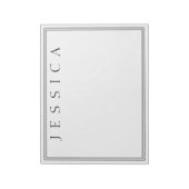 白と黒 | あなたの名前 ノートパッド (回転)