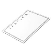 白と黒 | あなたの名前 ノートパッド (アングル)