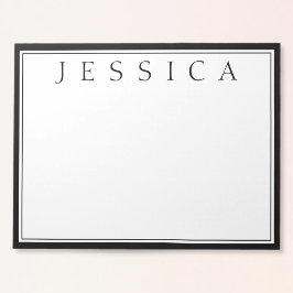 白と黒 |お名前 ノートパッド