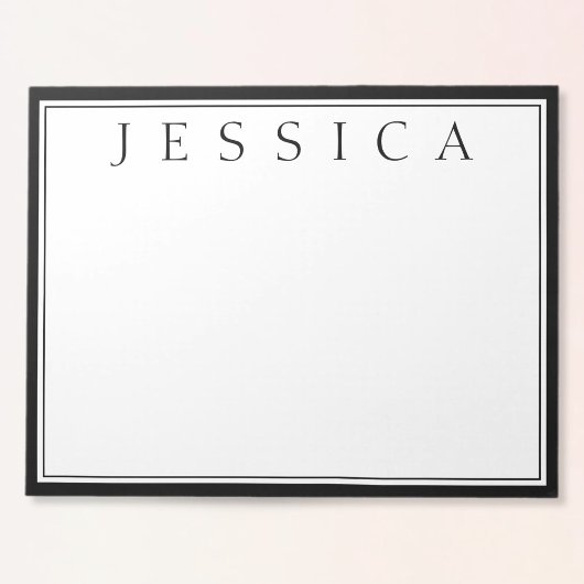 白と黒 |お名前 ノートパッド