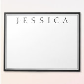 白と黒 |お名前 ノートパッド