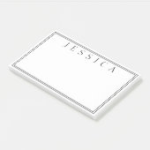 白と黒 |お名前 ポストイット (アングル)