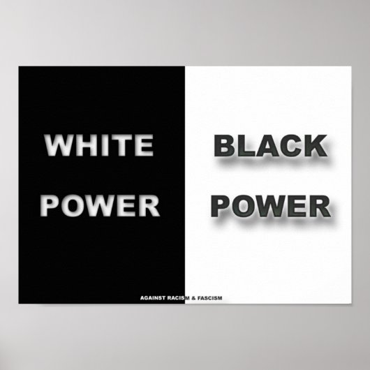 白と黒 ポスター (正面)