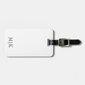 白と黒 |モノグラモダンム ラゲッジタグ (正面横)