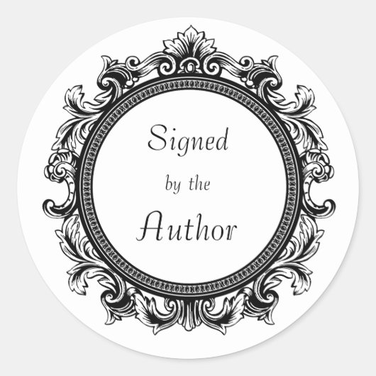 白と黒 ラウンドシール (正面)