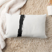 白と黒 ランバークッション (ブランケット)