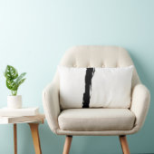 白と黒 ランバークッション (椅子)