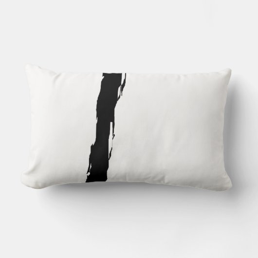 白と黒 ランバークッション (正面)