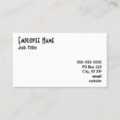 白と黒 名刺 (裏面)