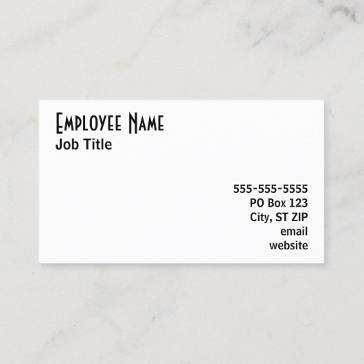 白と黒 名刺 (裏面)