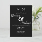 白と黒 招待状 (スタンド正面)