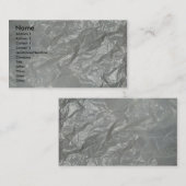 白によってしわにされるプラスチック 名刺 (正面/裏面)
