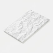 白によってしわを寄せられるペーパー質 ポストイット (アングル)