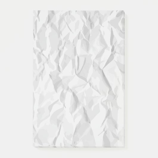 白によってしわを寄せられるペーパー質 ポストイット (正面)