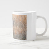 白によって後につかれるシカのジャンボマグ ジャンボコーヒーマグカップ (右)