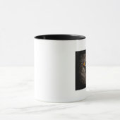 白によって斑点を付けられる蝶マグ マグカップ (中央)