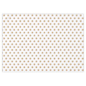 白にエレガントピンクのプルメリアの花 テーブルクロス (正面(横))