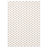 白にエレガントピンクのプルメリアの花 テーブルクロス (正面)